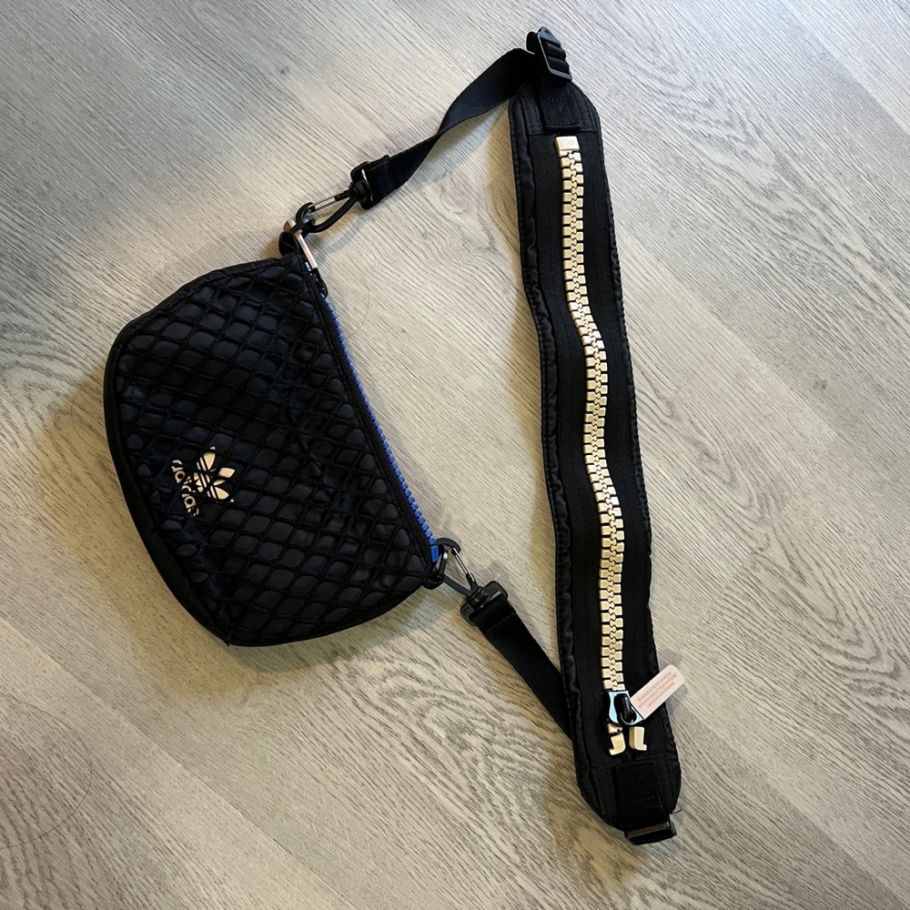 Adidas Black Quilted Crossbody Bag